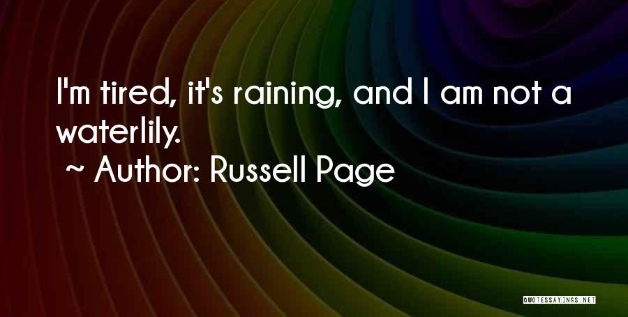 Raining Quotes By Russell Page