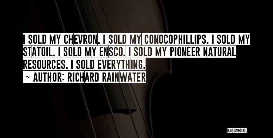 Rainwater Quotes By Richard Rainwater