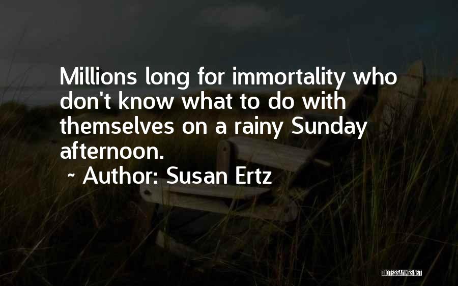 Rainy Afternoon Quotes By Susan Ertz