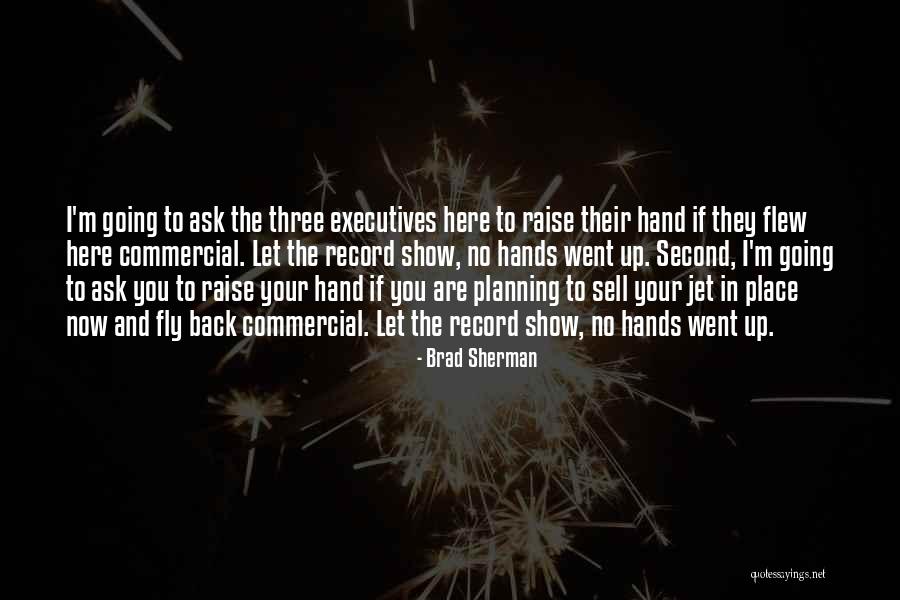 Raise Your Hand Quotes By Brad Sherman