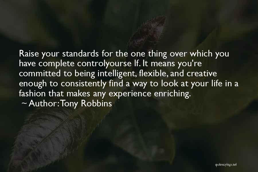 Raise Your Standards Quotes By Tony Robbins