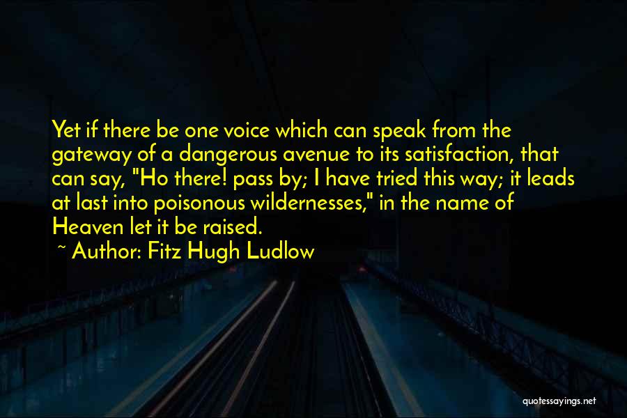 Raised Quotes By Fitz Hugh Ludlow