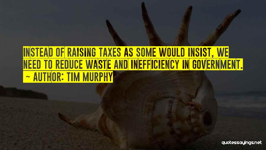 Raising Taxes Quotes By Tim Murphy