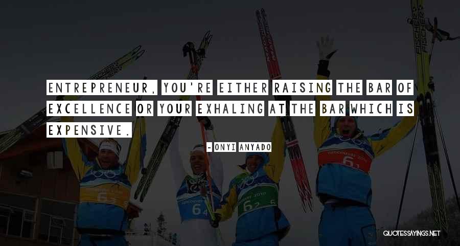 Raising The Bar Quotes By Onyi Anyado