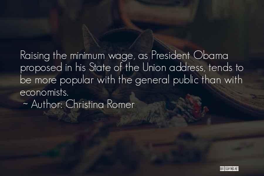 Raising The Minimum Wage Quotes By Christina Romer