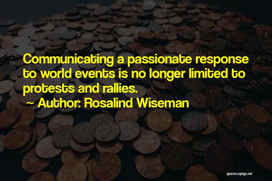 Rallies Quotes By Rosalind Wiseman