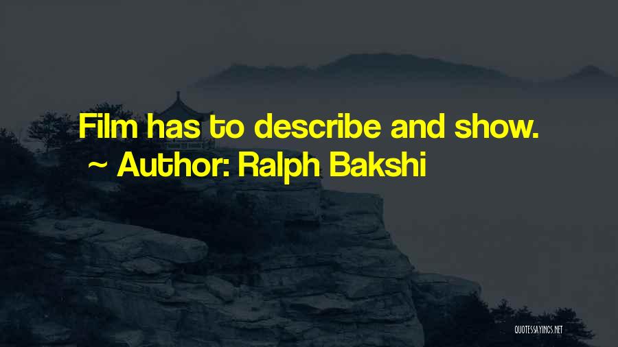 Ralph Bakshi Quotes 818656
