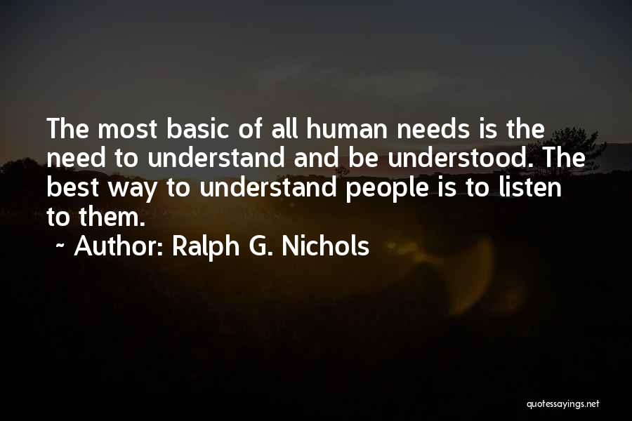 Ralph G. Nichols Quotes 1152605