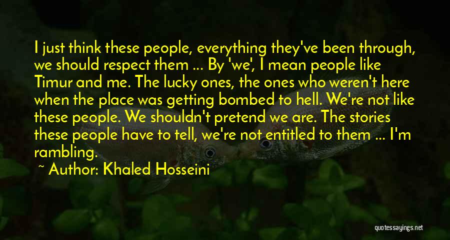 Rambling Quotes By Khaled Hosseini