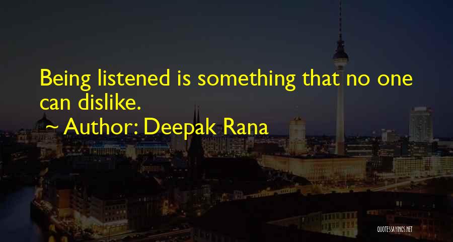 Rana Quotes By Deepak Rana