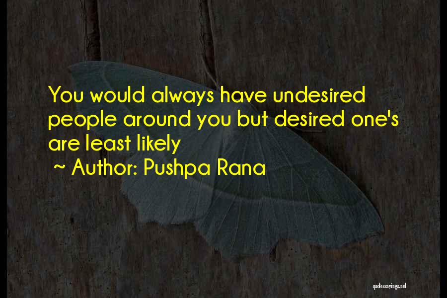 Rana Quotes By Pushpa Rana