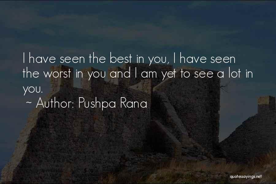 Rana Quotes By Pushpa Rana