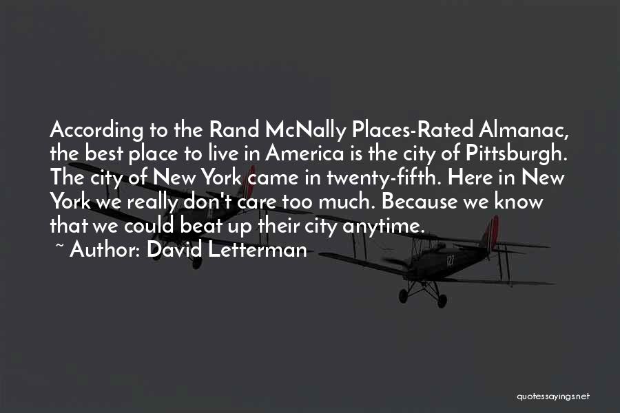 Rand Mcnally Quotes By David Letterman