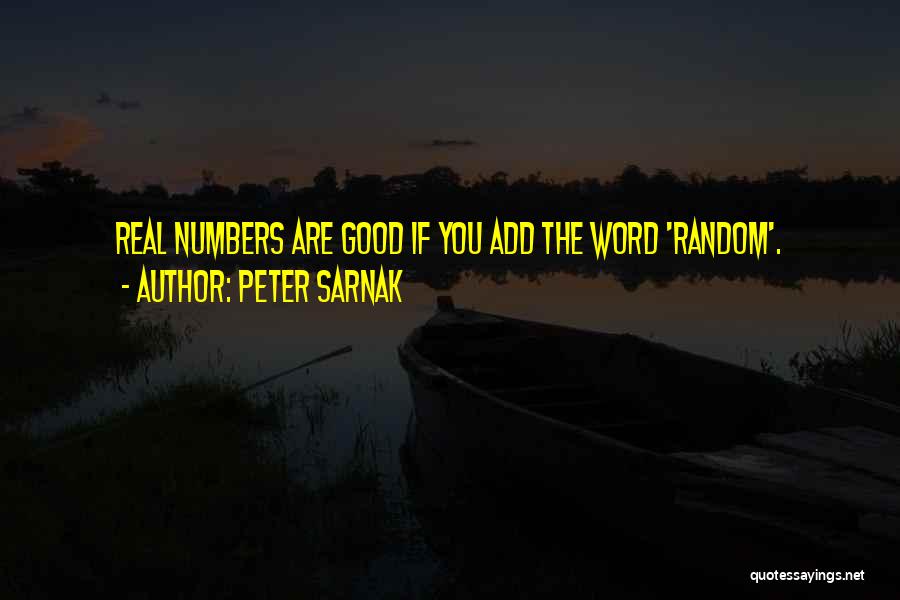 Random Word Quotes By Peter Sarnak
