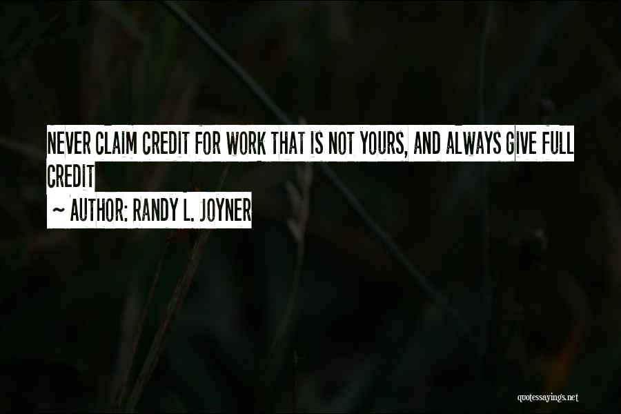 Randy L. Joyner Quotes 684843