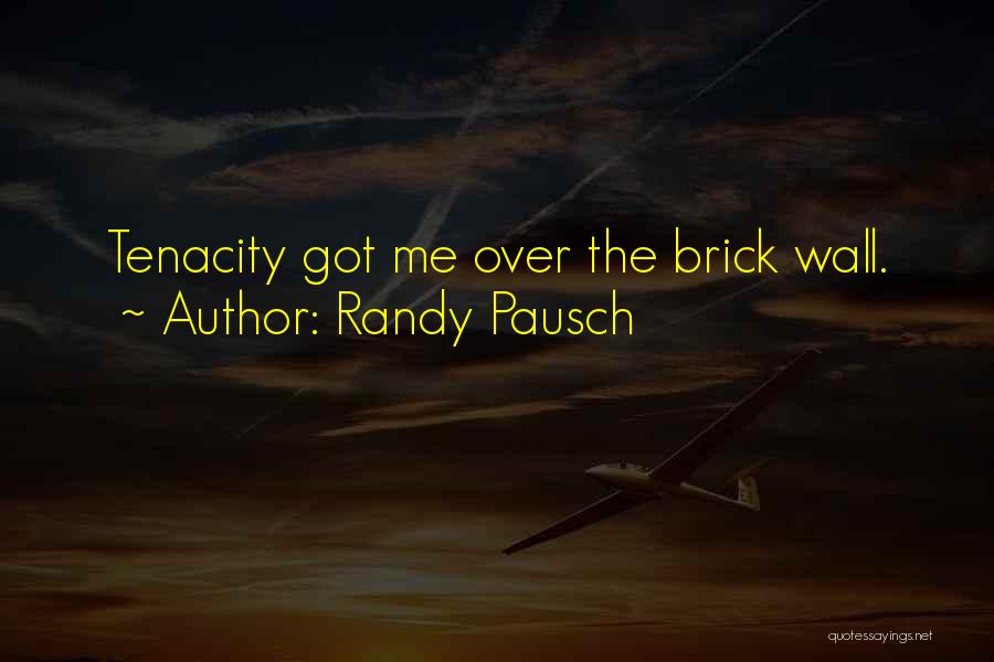 Randy Pausch Brick Wall Quotes By Randy Pausch