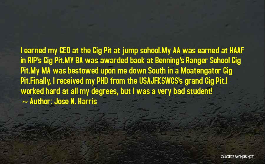 Ranger School Quotes By Jose N. Harris