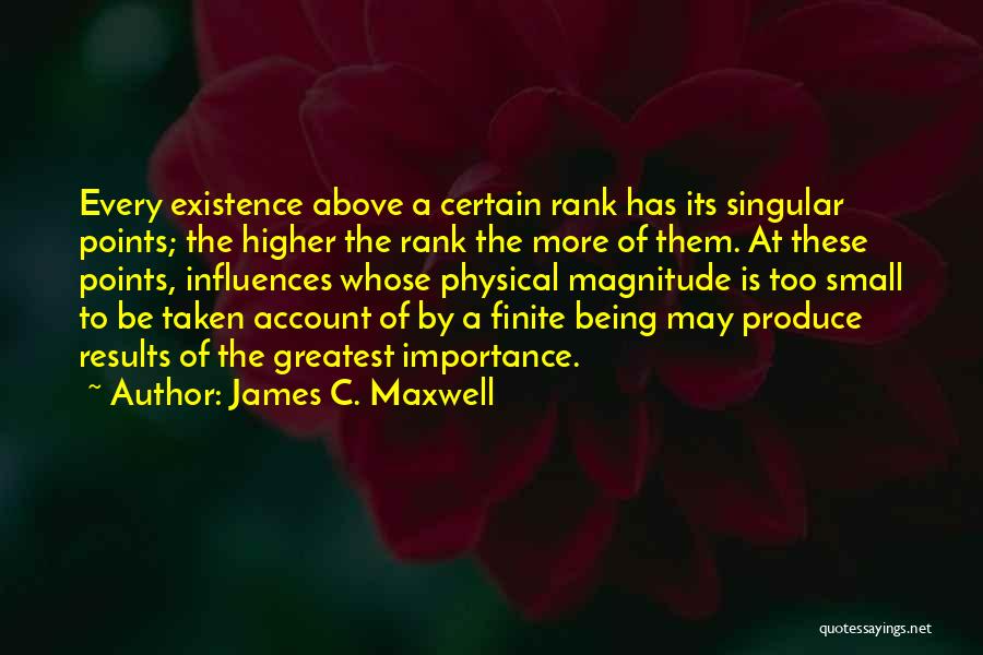 Rank Quotes By James C. Maxwell