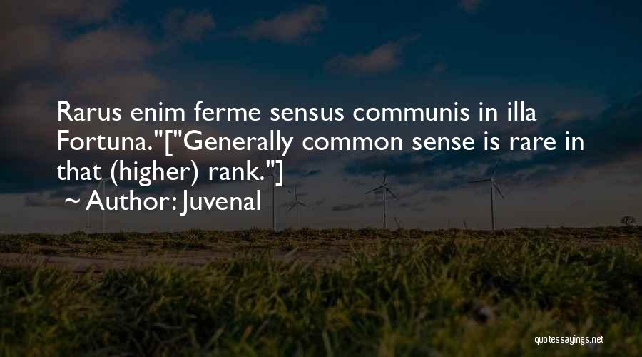 Rank Quotes By Juvenal