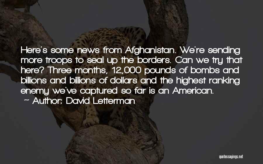 Ranking Quotes By David Letterman