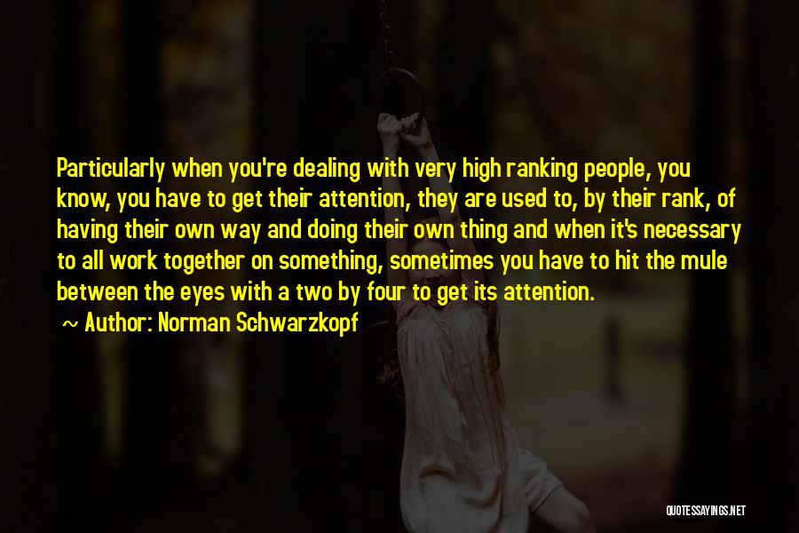 Ranking Quotes By Norman Schwarzkopf