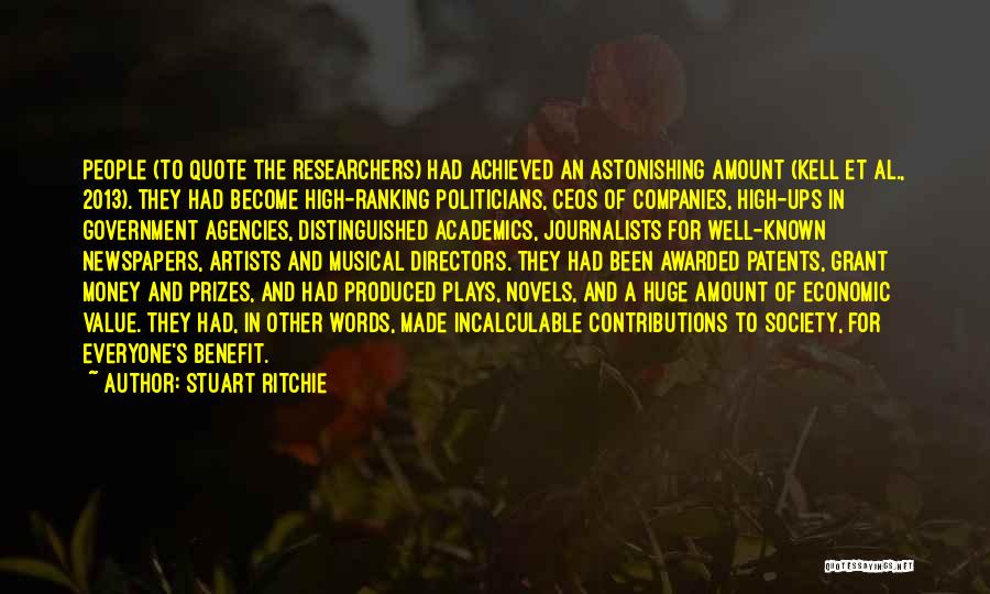 Ranking Quotes By Stuart Ritchie