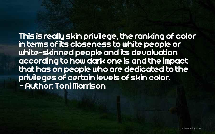 Ranking Quotes By Toni Morrison