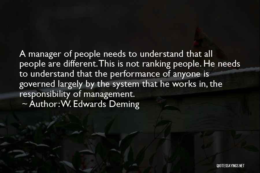 Ranking Quotes By W. Edwards Deming
