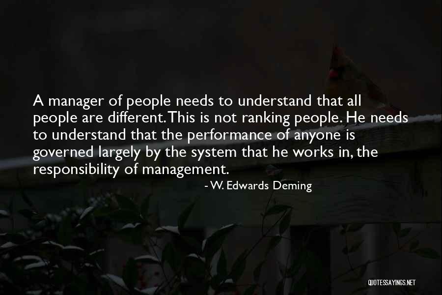 Ranking Quotes By W. Edwards Deming