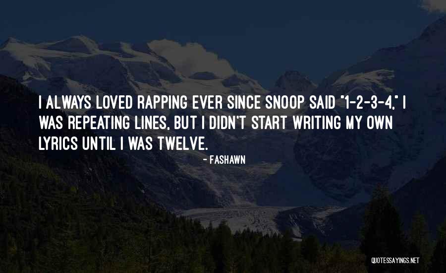 Rap Lyrics Quotes By Fashawn