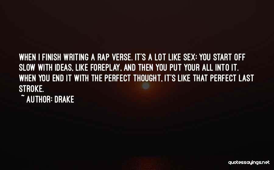 Rap Verse Quotes By Drake