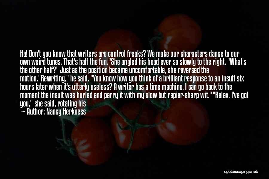 Rapier Quotes By Nancy Herkness