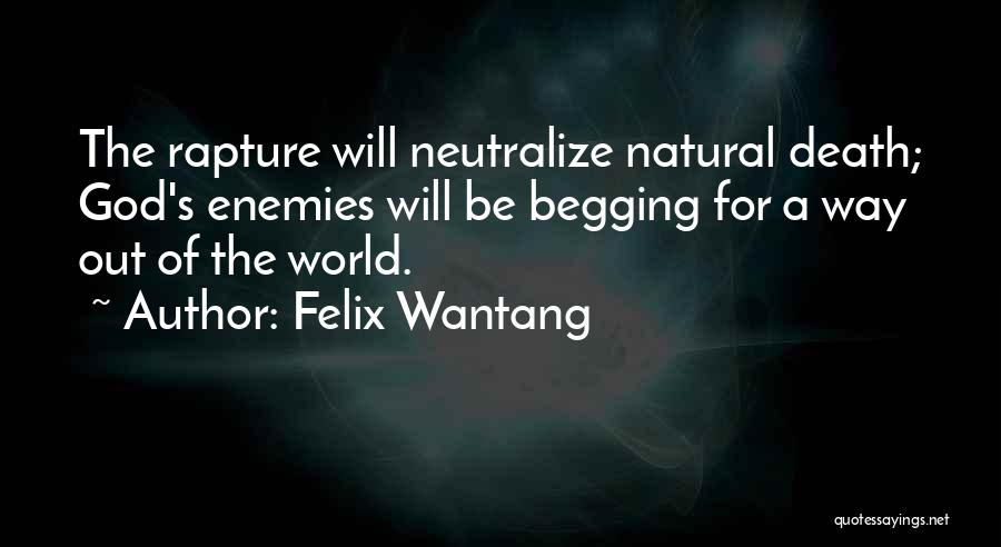 Rapture In Death Quotes By Felix Wantang