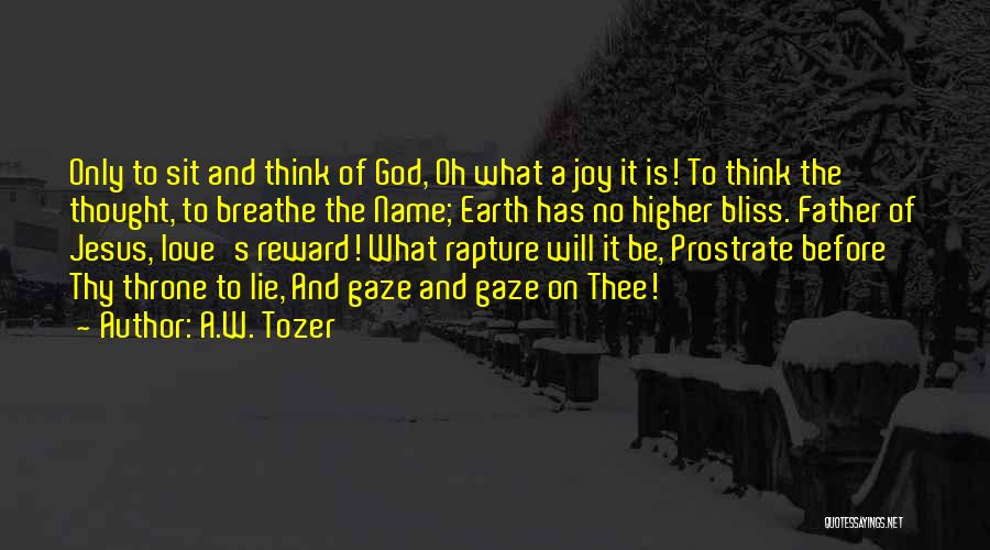 Rapture Love Quotes By A.W. Tozer