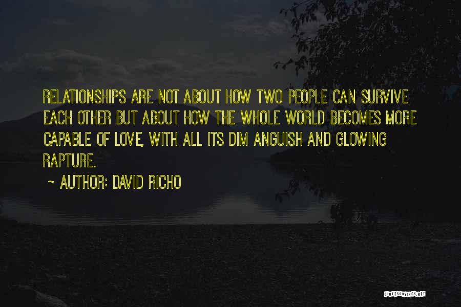 Rapture Love Quotes By David Richo
