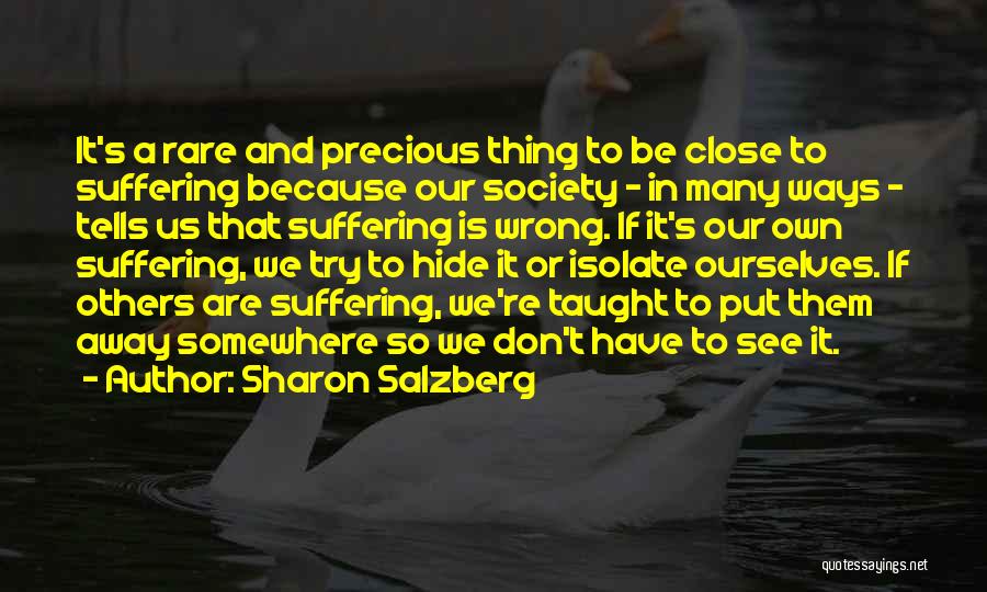 Rare And Precious Quotes By Sharon Salzberg