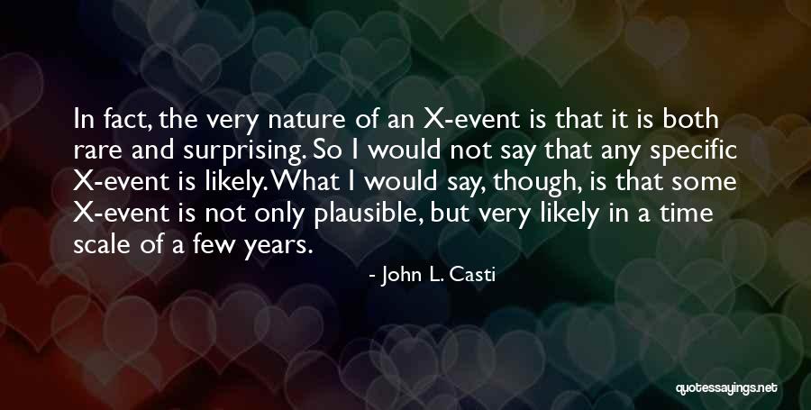 Rare Event Quotes By John L. Casti Rare Event Quotes By John L. Casti