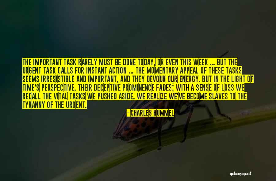Rarely Important Quotes By Charles Hummel Rarely Important Quotes By Charles Hummel