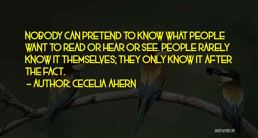 Rarely Read Quotes By Cecelia Ahern
