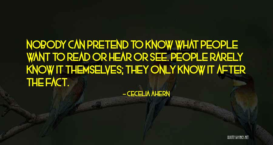 Rarely Read Quotes By Cecelia Ahern