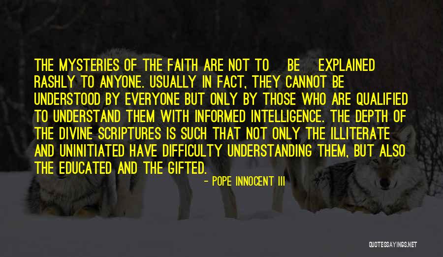 Rashly Quotes By Pope Innocent III Rashly Quotes By Pope Innocent III