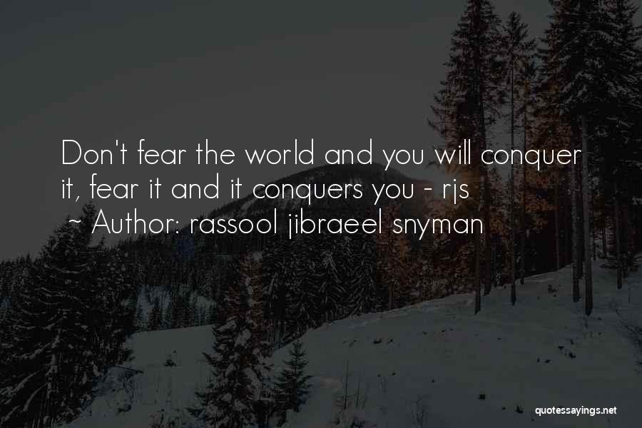Rassool Jibraeel Snyman Quotes 1816872