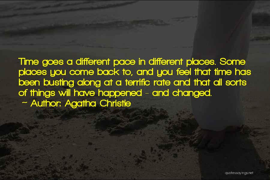 Rate Of Change Quotes By Agatha Christie