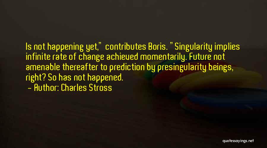 Rate Of Change Quotes By Charles Stross