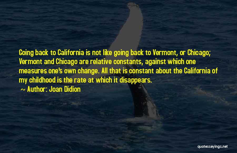 Rate Of Change Quotes By Joan Didion