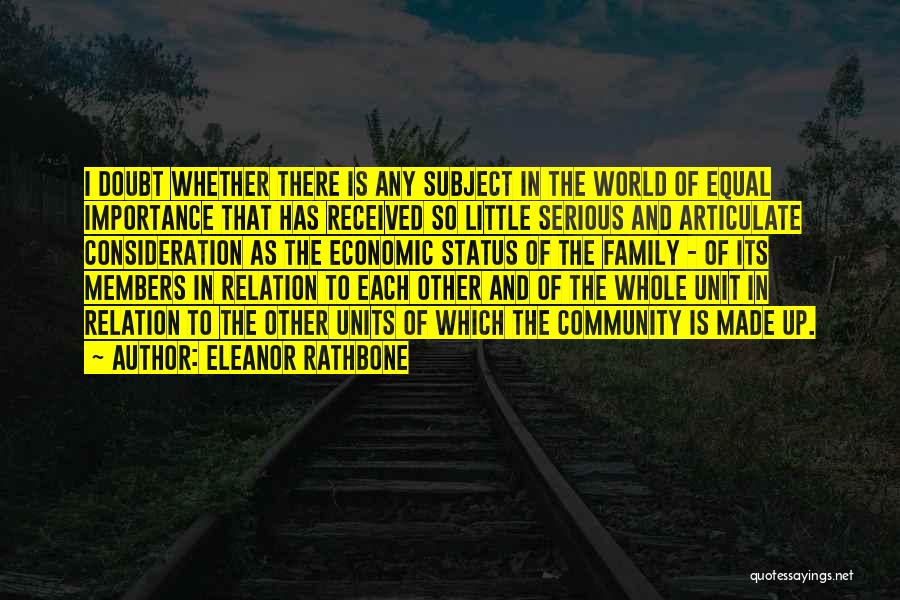 Rathbone Quotes By Eleanor Rathbone