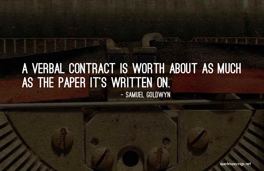 Rathenau Konsul Quotes By Samuel Goldwyn