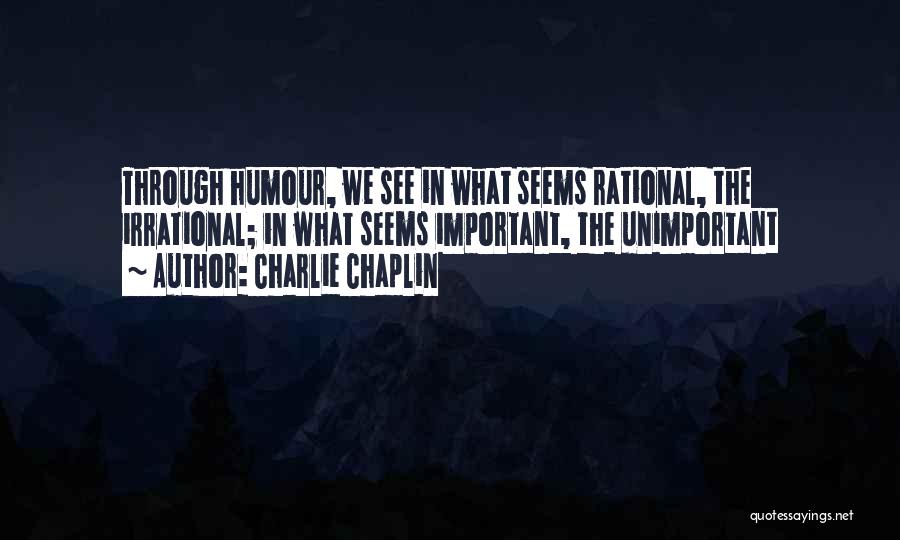 Rational Irrational Quotes By Charlie Chaplin