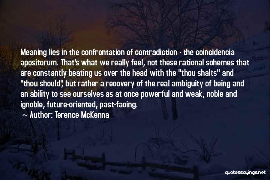 Rational Recovery Quotes By Terence McKenna