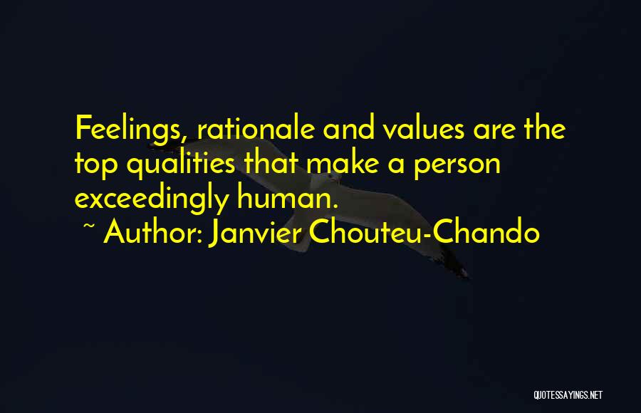 Rationale Quotes By Janvier Chouteu-Chando